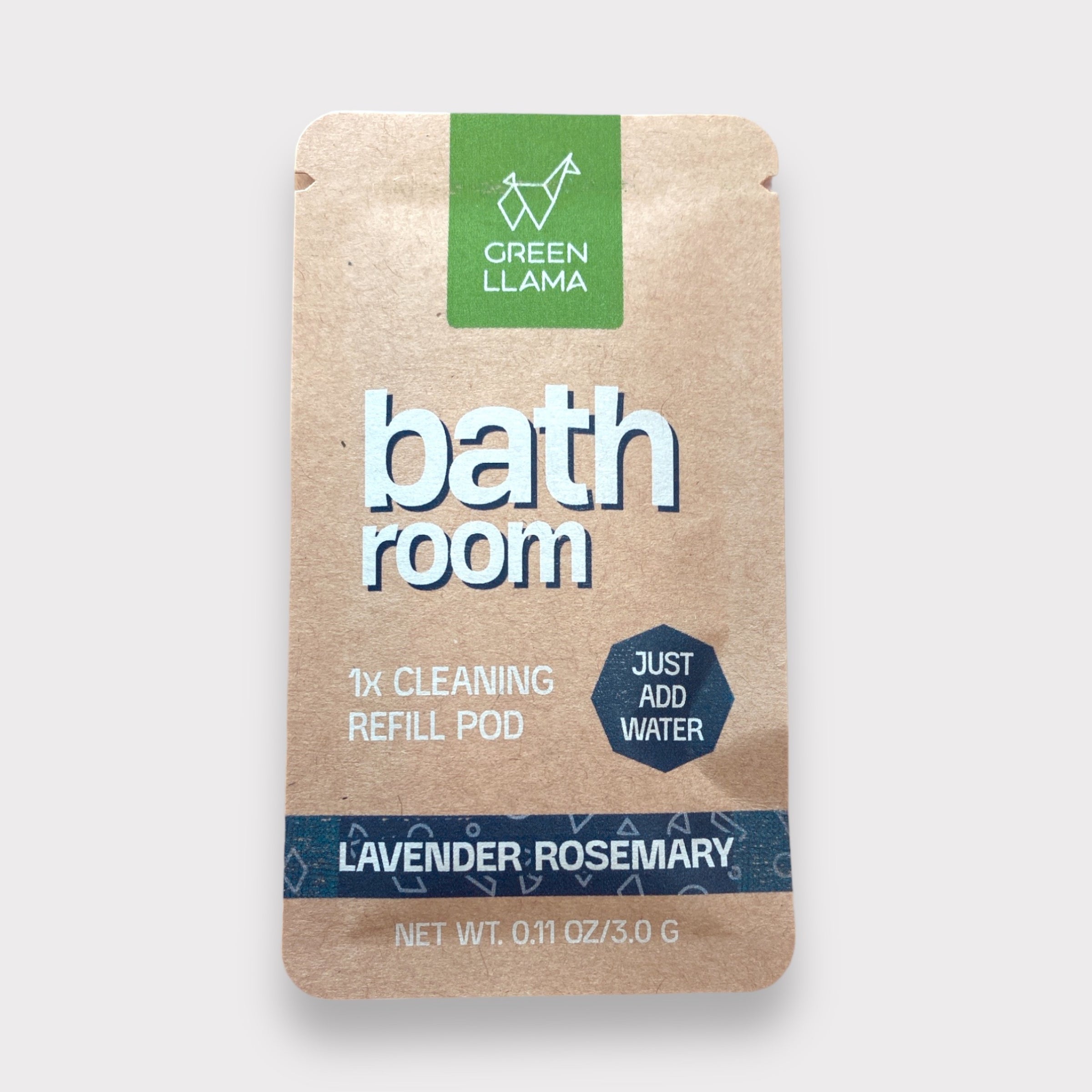 Green Llama - Bathroom Cleaning Kit with Lavender Essence - Refillable & Eco-Friendly